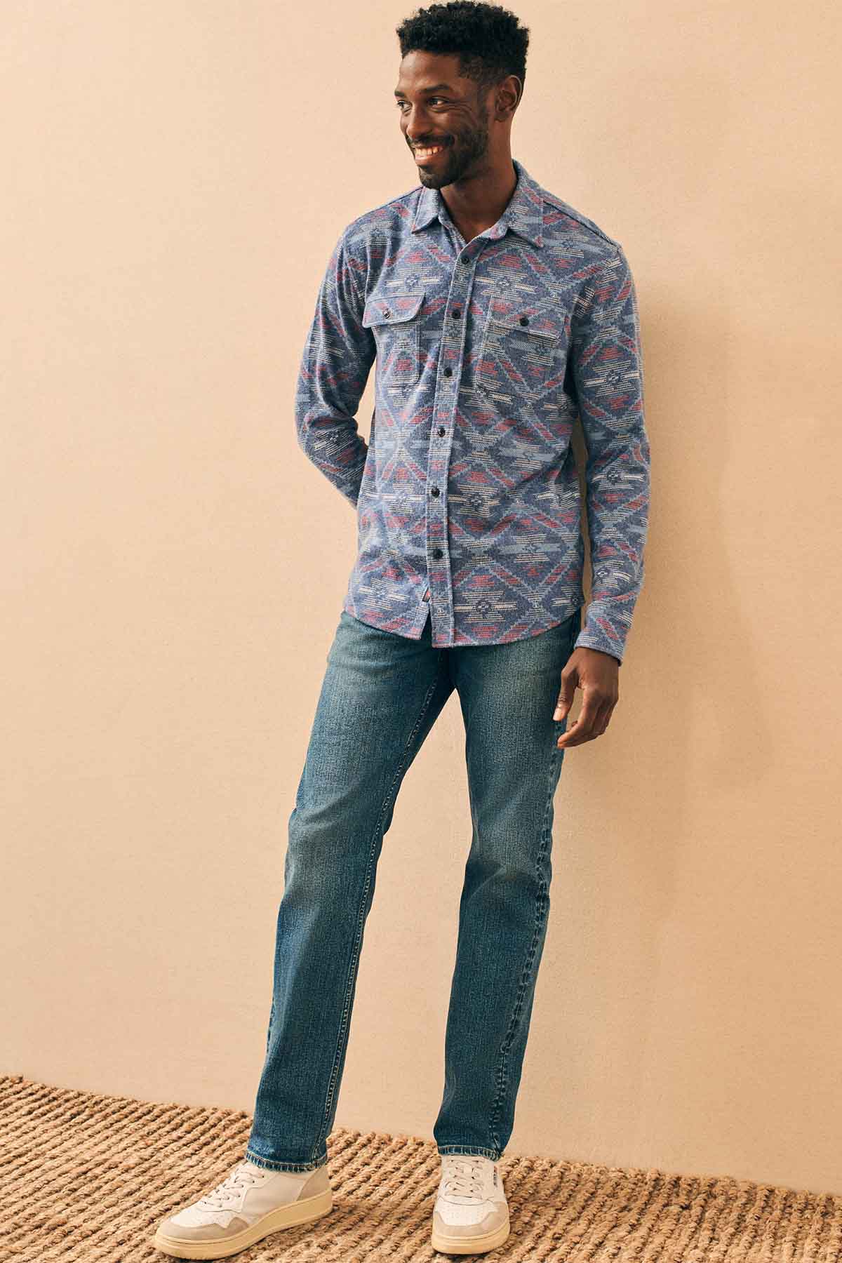 Faherty - Legend Sweater Shirt - Western Jewel Sky