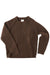 Rhythm Vintage Waffle Knit Sweater in Chocolate — Flatlay view