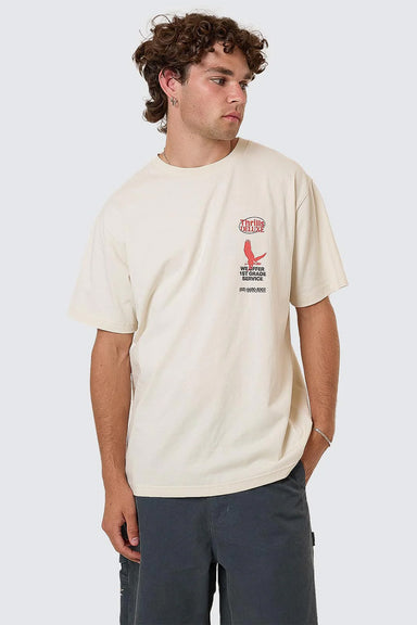 Thrills 1ST GRADE SERVICE TEE Heritage White Front