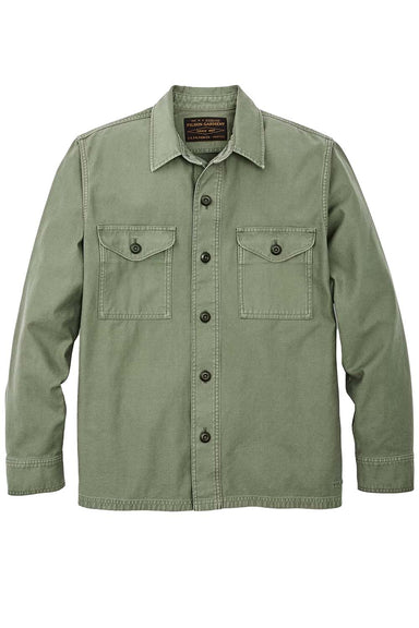 Filson - Field Jac-Shirt - Washed Fatigue Green - Flatlay