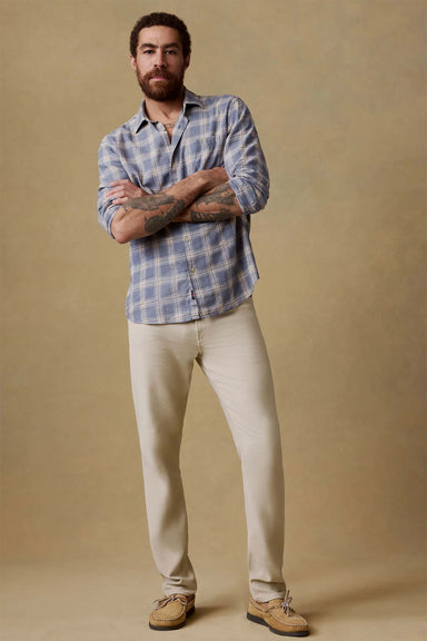 faherty stretch terry 5 pocket stone