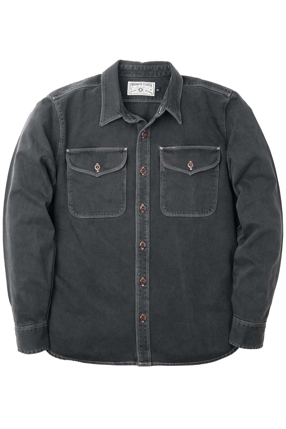 Freenote Cloth - Utility Shirt - Charcoal - Front