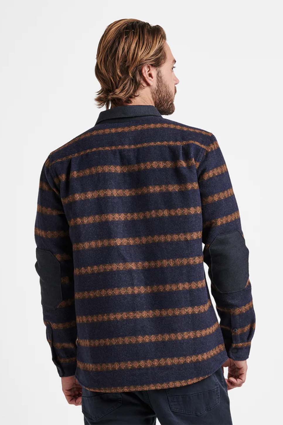 Roark - Nordsman Flannel LS - Dark Navy 2 - Back