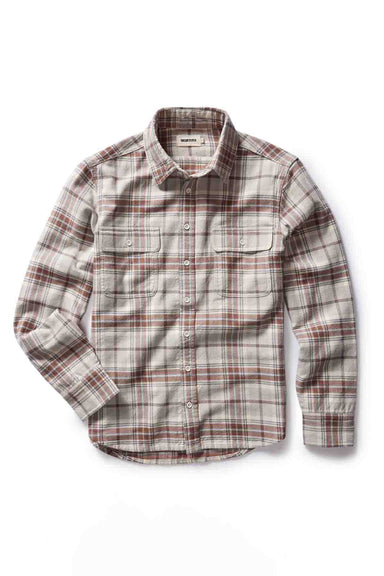 Taylor Stitch - The Ledge Shirt - Redwood Plaid - Flatlay