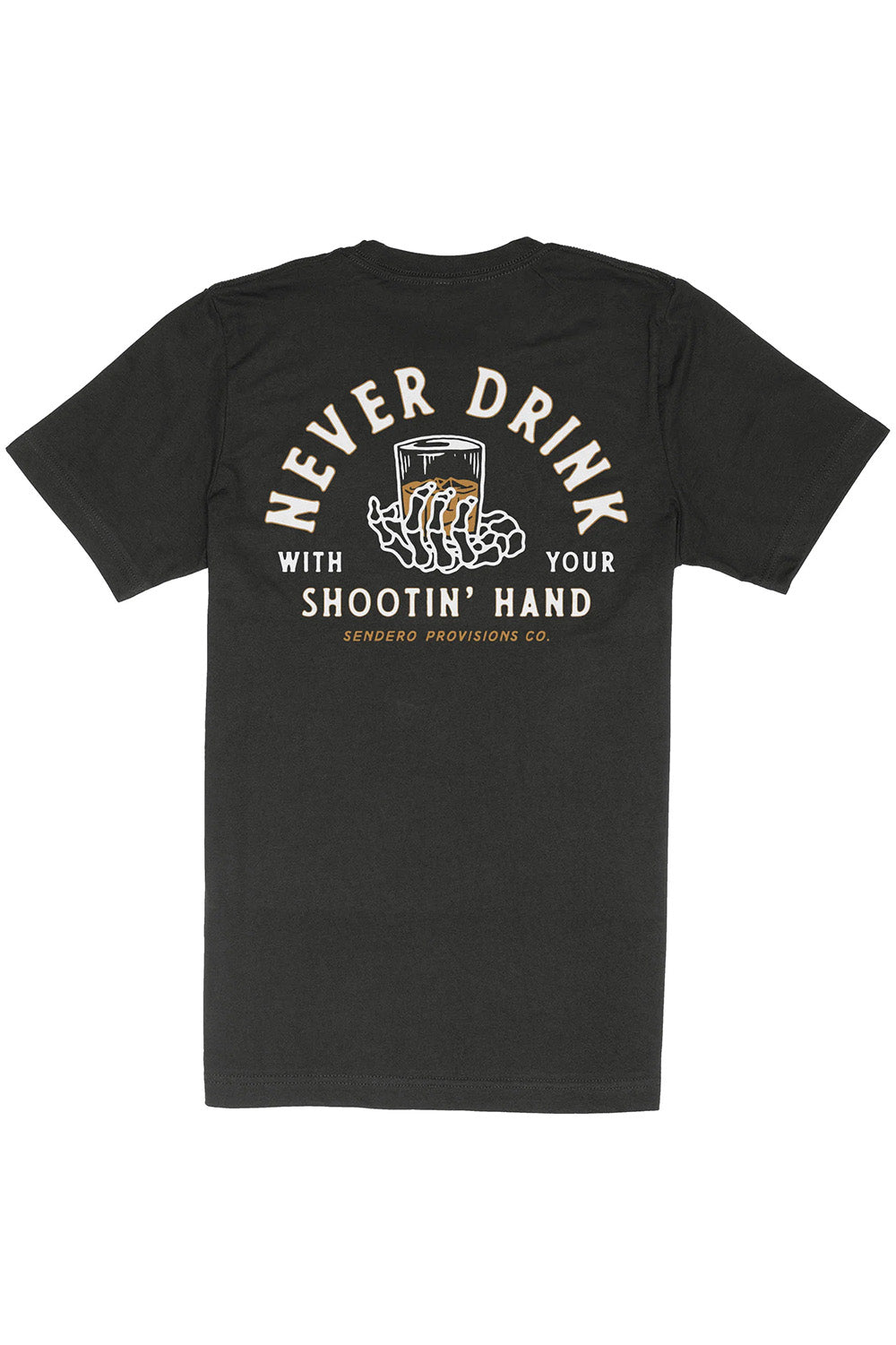 Sendero - Shootin' Hand T-Shirt - Black - Flatlay