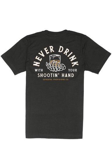 Sendero - Shootin' Hand T-Shirt - Black - Flatlay