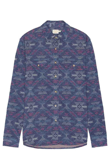 Faherty - Legend Sweater Shirt - Western Jewel Sky - Flatlay