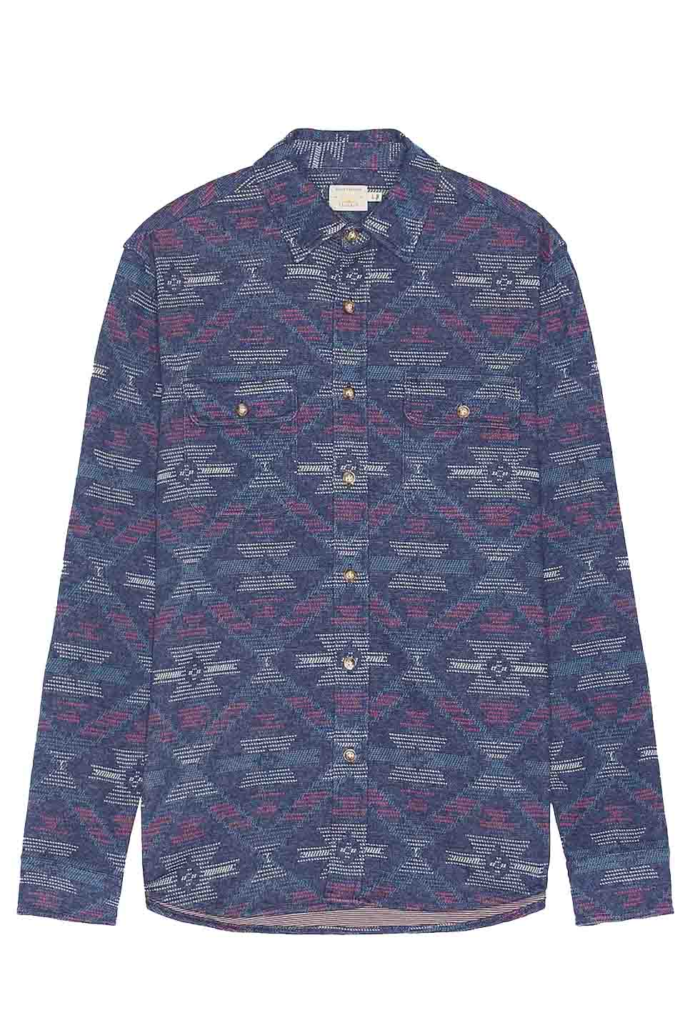 Faherty - Legend Sweater Shirt - Western Jewel Sky - Flatlay