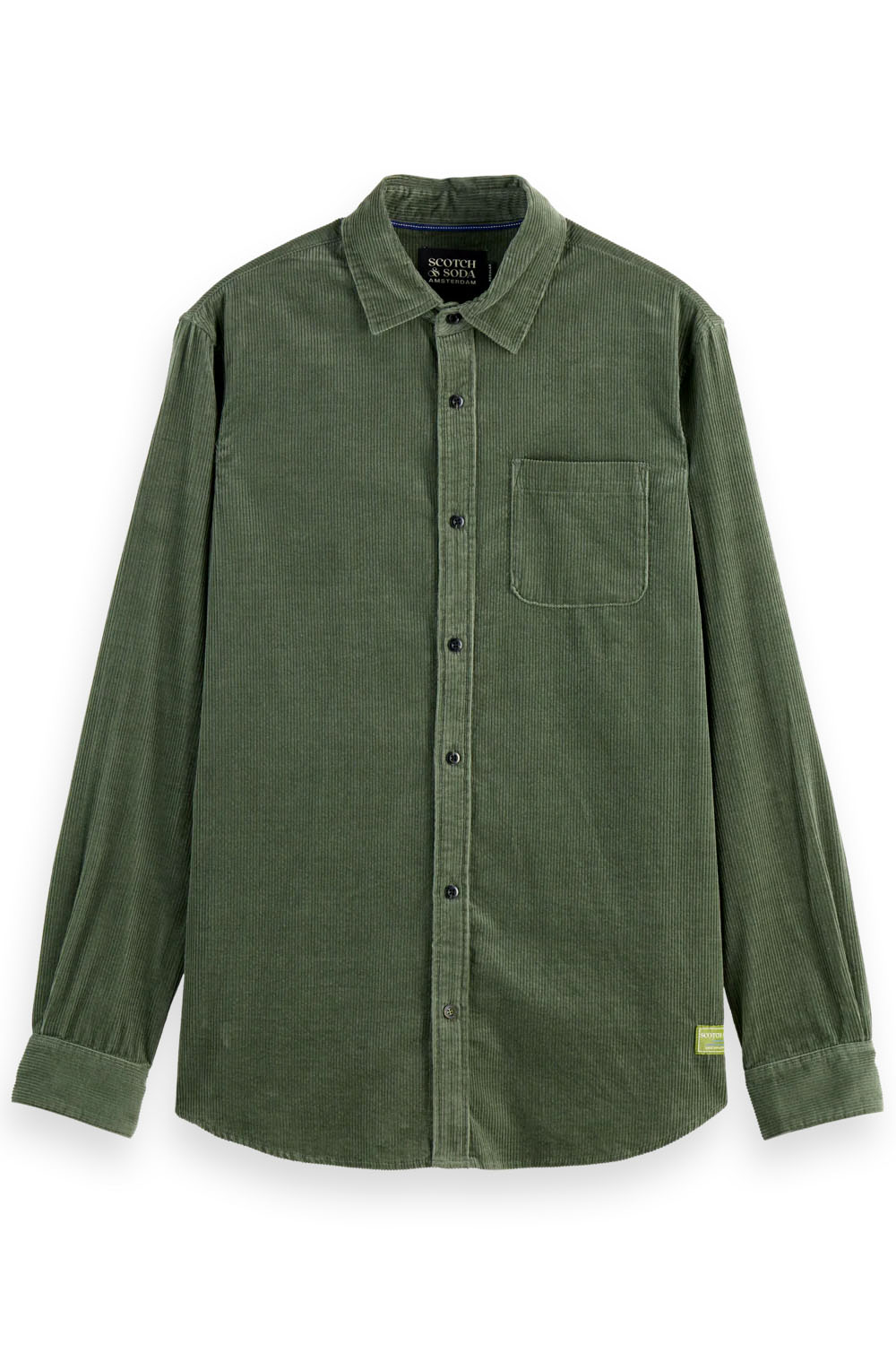 Scotch & Soda - Corduroy Shirt - Thyme - Flatlay