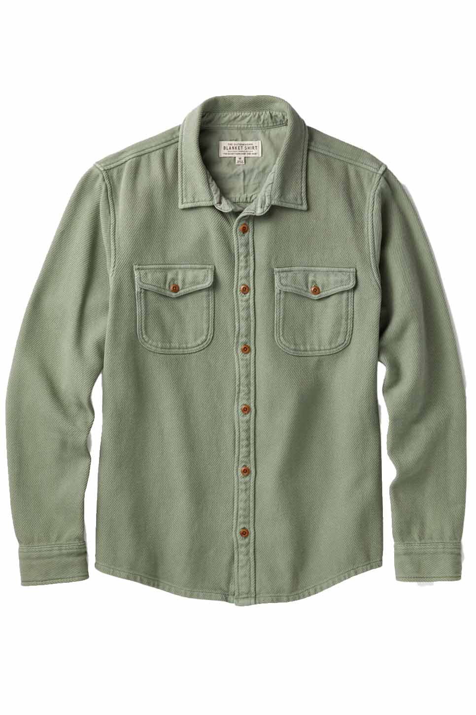Outerknown - Chroma Blanket Shirt - Off Duty Drab - Flatlay