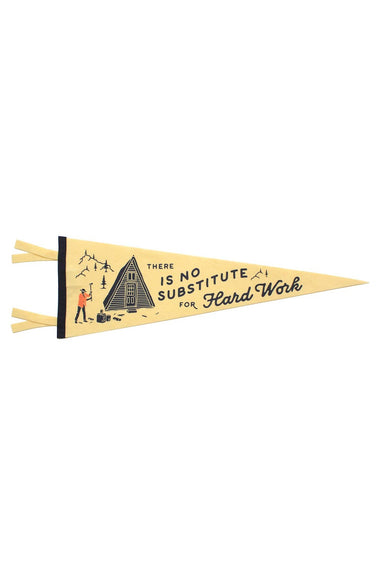 Oxford Pennant There Is No Substitute For Hard Work Pennant — Front view
