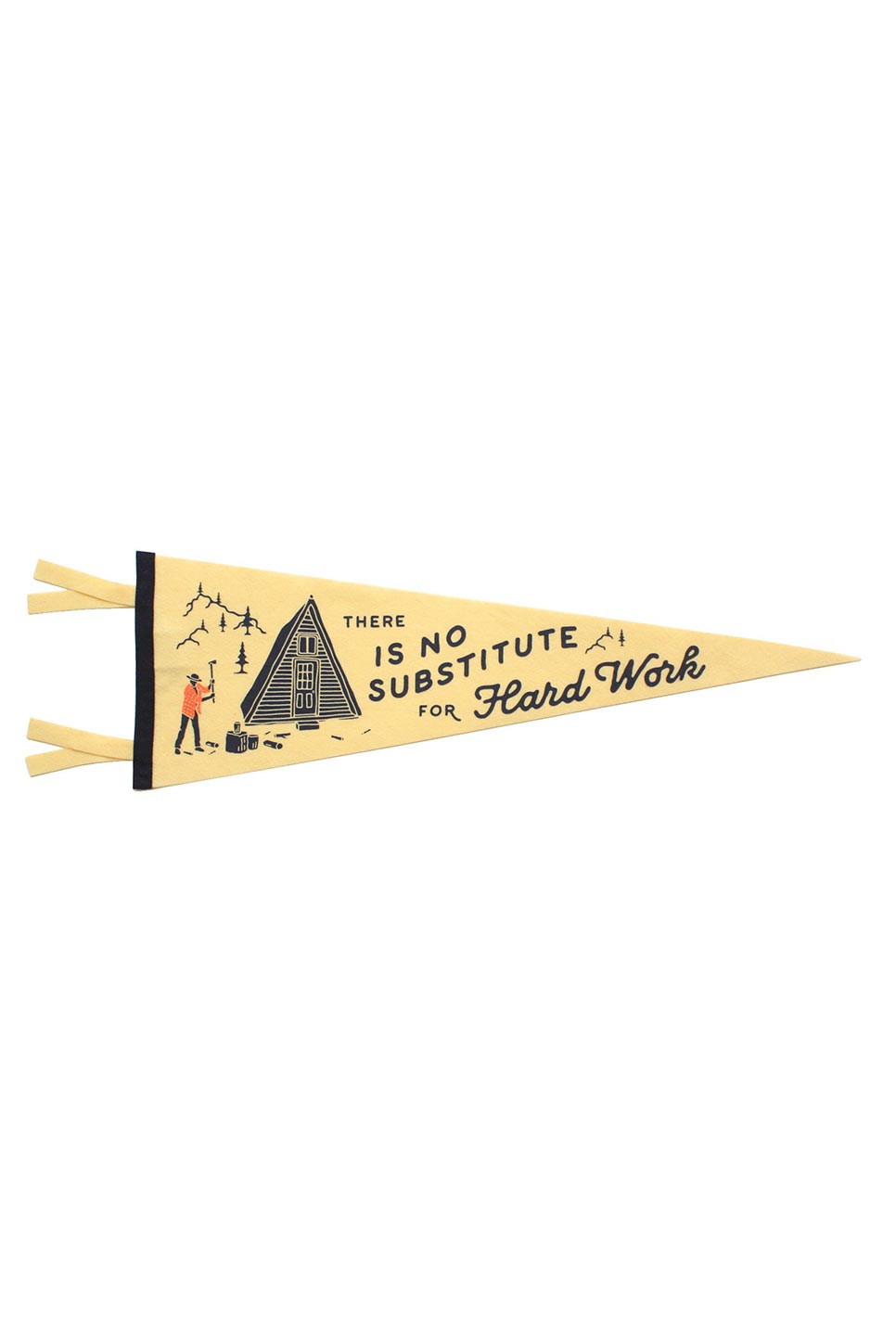 Oxford Pennant There Is No Substitute For Hard Work Pennant — Front view
