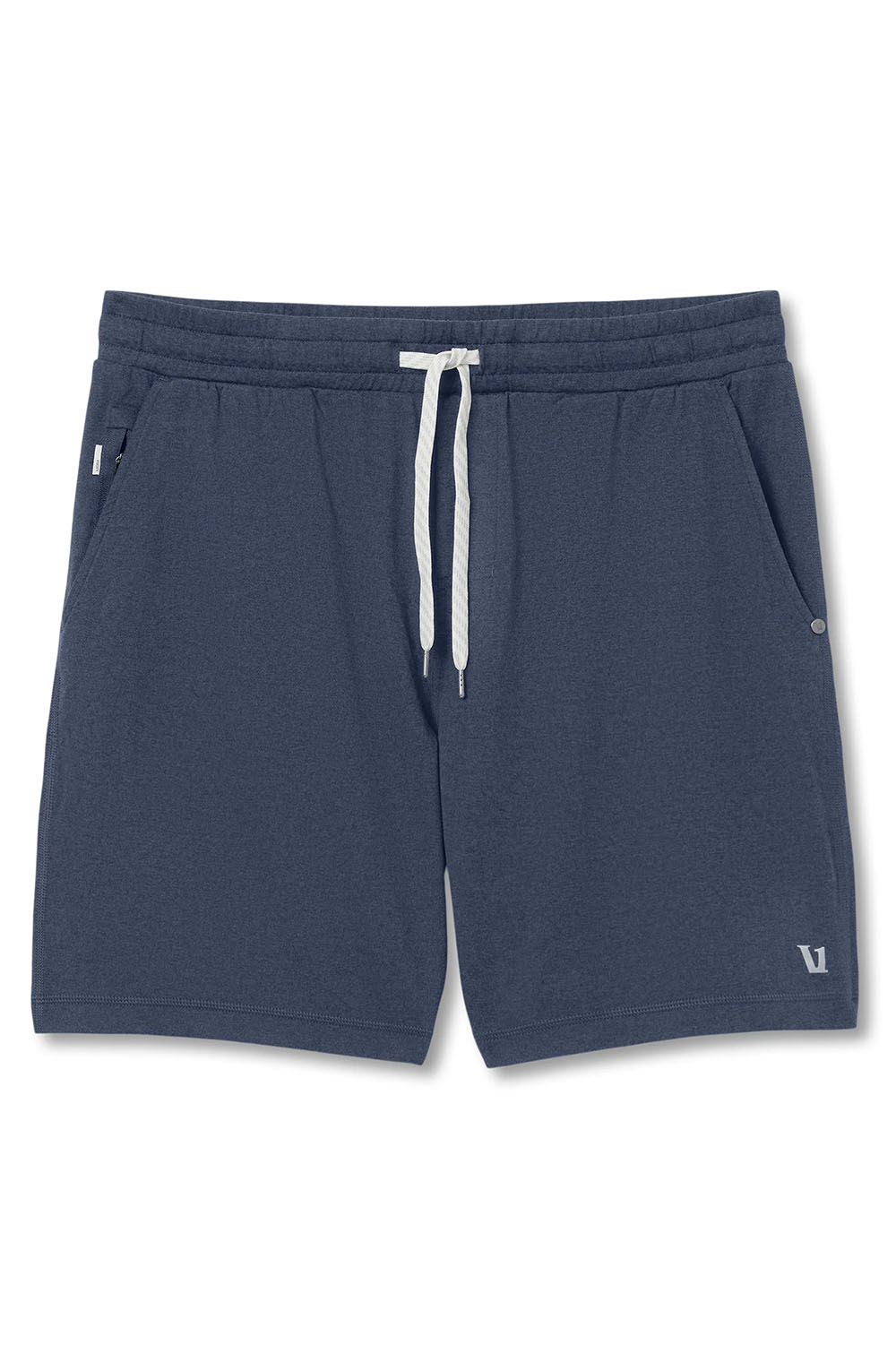 Vuori - Ponto Performance Short - Azure Heather - Flatlay
