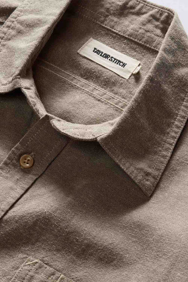 Taylor Stitch - The Utility Shirt - Canteen Nep - Collar