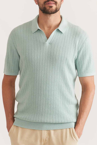 Marine Layer - Liam Sweater Polo - Eucalyptus - Front