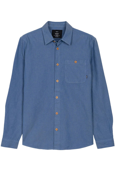 Finisterre - Gylly Shirt - Royal Blue - Flatlay