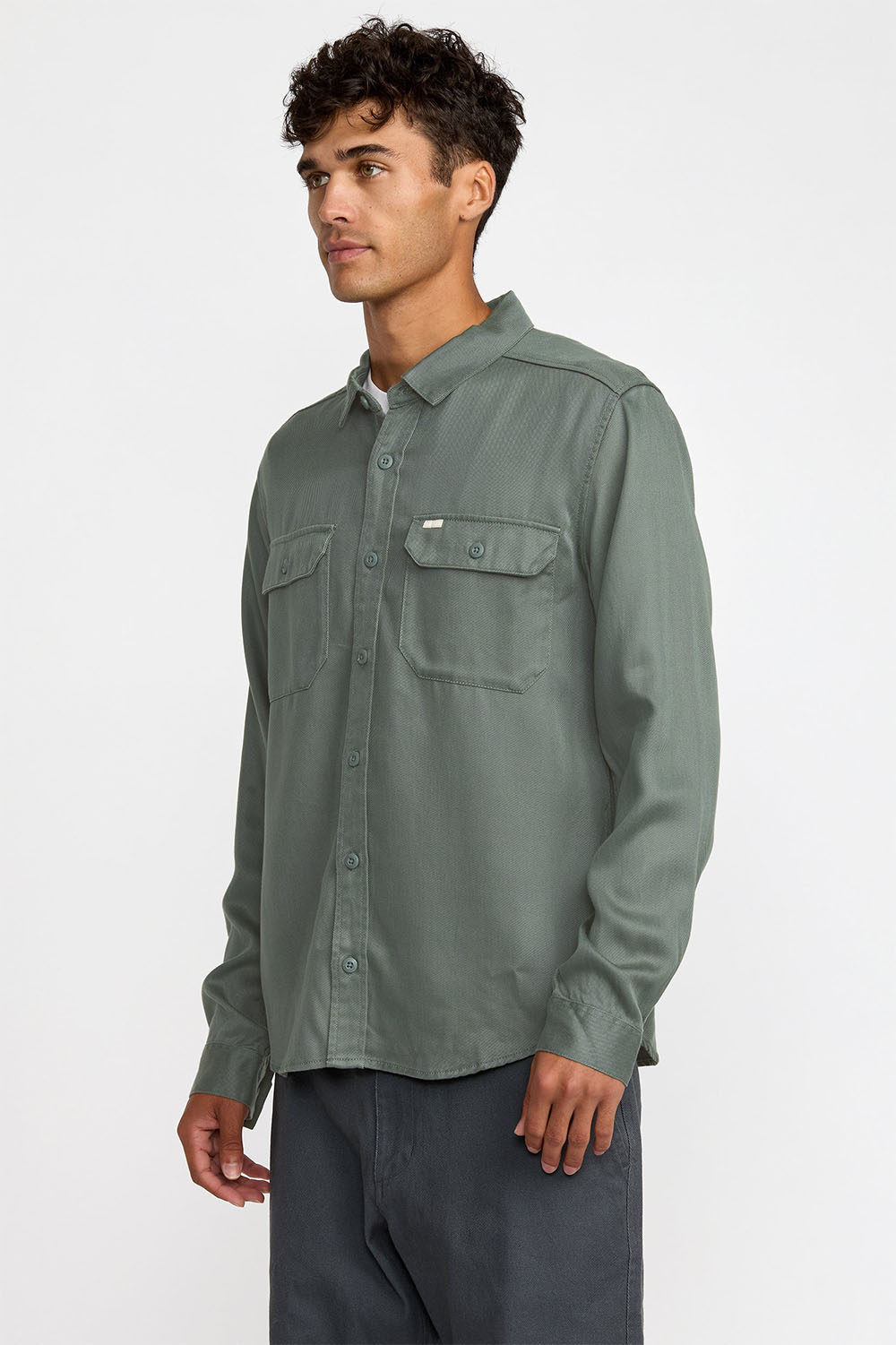 RVCA VACANCY UTILITY LS Jade Side
