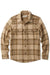 Outerknown - Cloud Weave Shirt - Tawny Wood Sea Mist Plaid - Flatlay