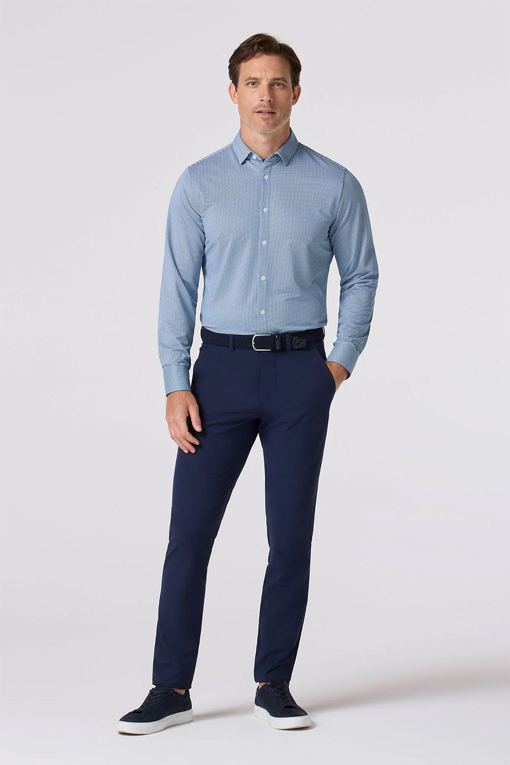 Mizzen + Main - Halyard LS - Navy Peter Gingham