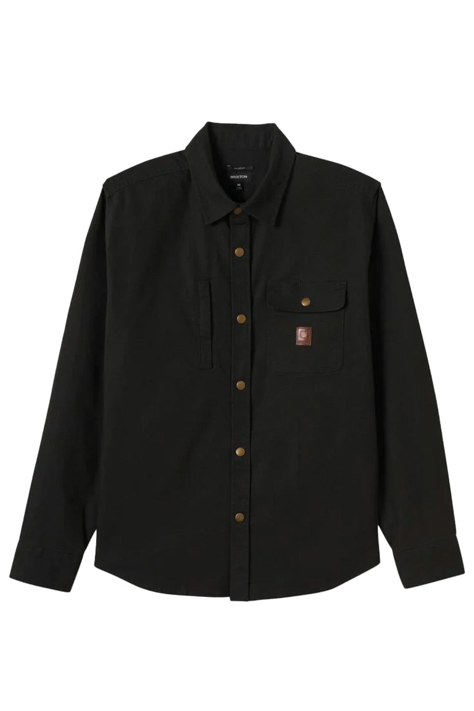 Brixton - Builders Overshirt - Washed Black - Flatlay
