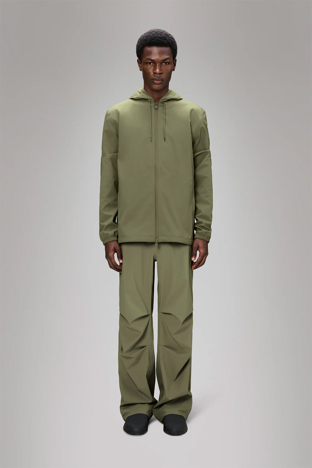 RAINS SUVA HARDSHELL JACKET Marsh Front