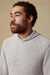 Faherty Whitewater Hoodie in Grey Shell Loop — Quarter view