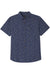 Brixton Charter Print Short Sleeve in Washed Navy Micro Floral — Flatlay view