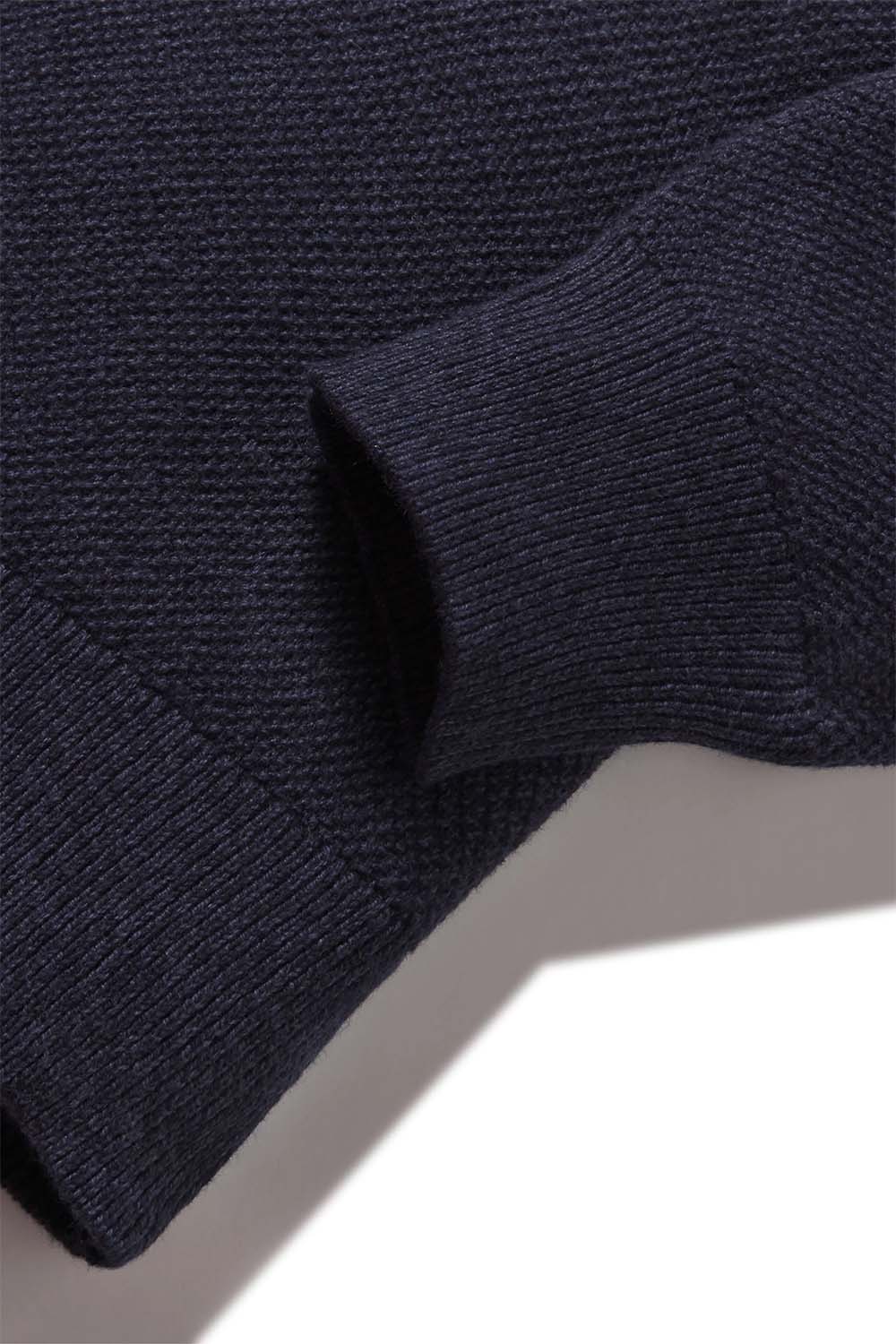 Grayers - Ernest Cashmere Crew - Navy - Detail