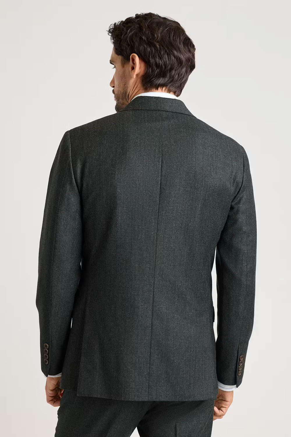 Bonobos - Jetsetter Slim Wool Blazer - Green Nailhead - Back