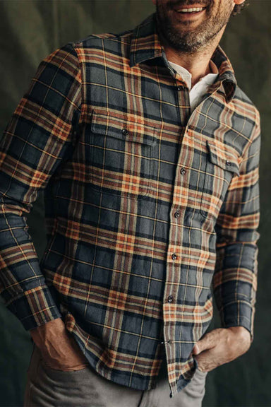 Taylor Stitch - The Ledge Shirt - Conifer Plaid - Model