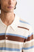 Scotch & Soda - Knitted Stripe Polo - Plaza Taupe Stripe - Detail