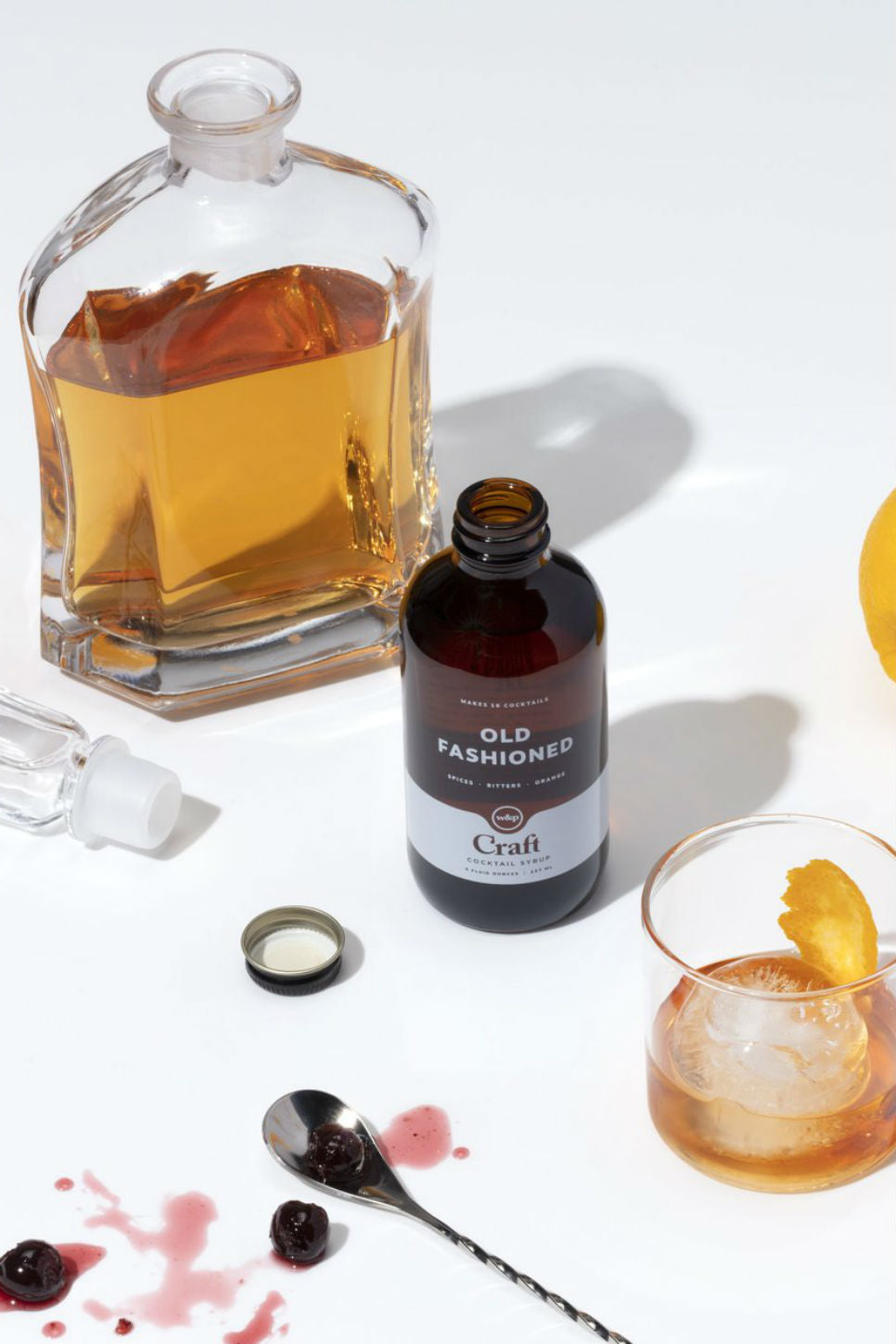 W&P - Cocktail Syrup - Old Fashioned - Lifestyle