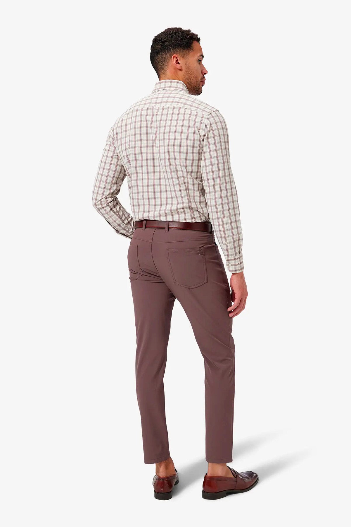 LEEWARD LS Cream Caribou Plaid