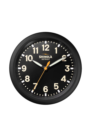Shinola - Runwell Wall Clock - Black/Black/Cream - Front