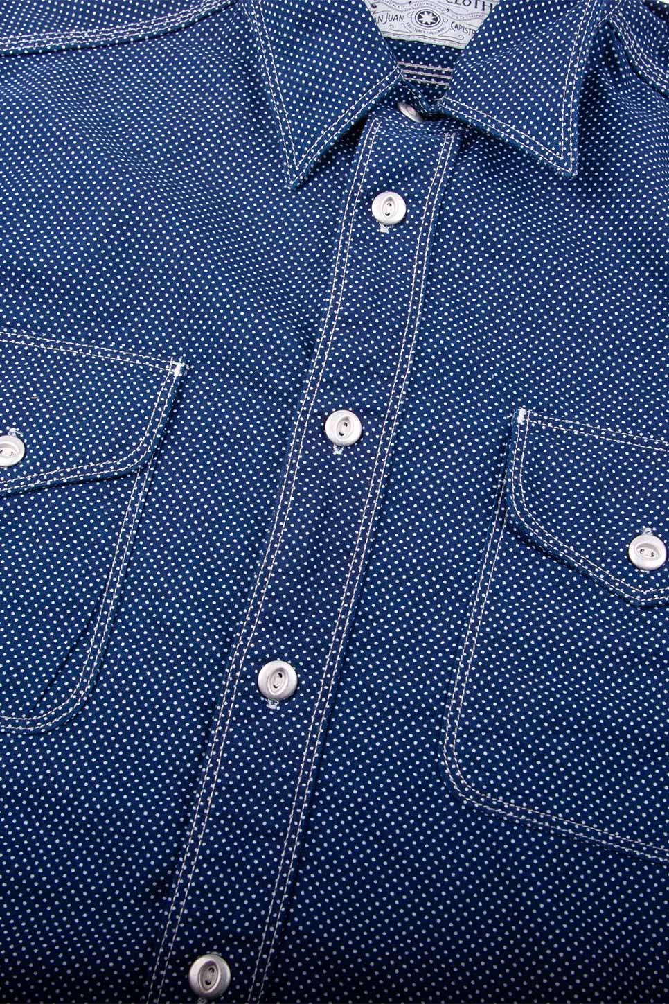 WELLS POLKA DOT LS Indigo Polka Dot