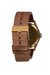 Nixon - Sentry Leather Watch - Brass/Black/Brown - Back