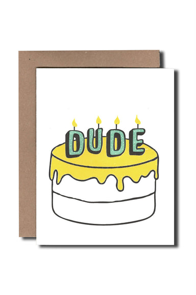 Power & Light Press - Dude Cake Card