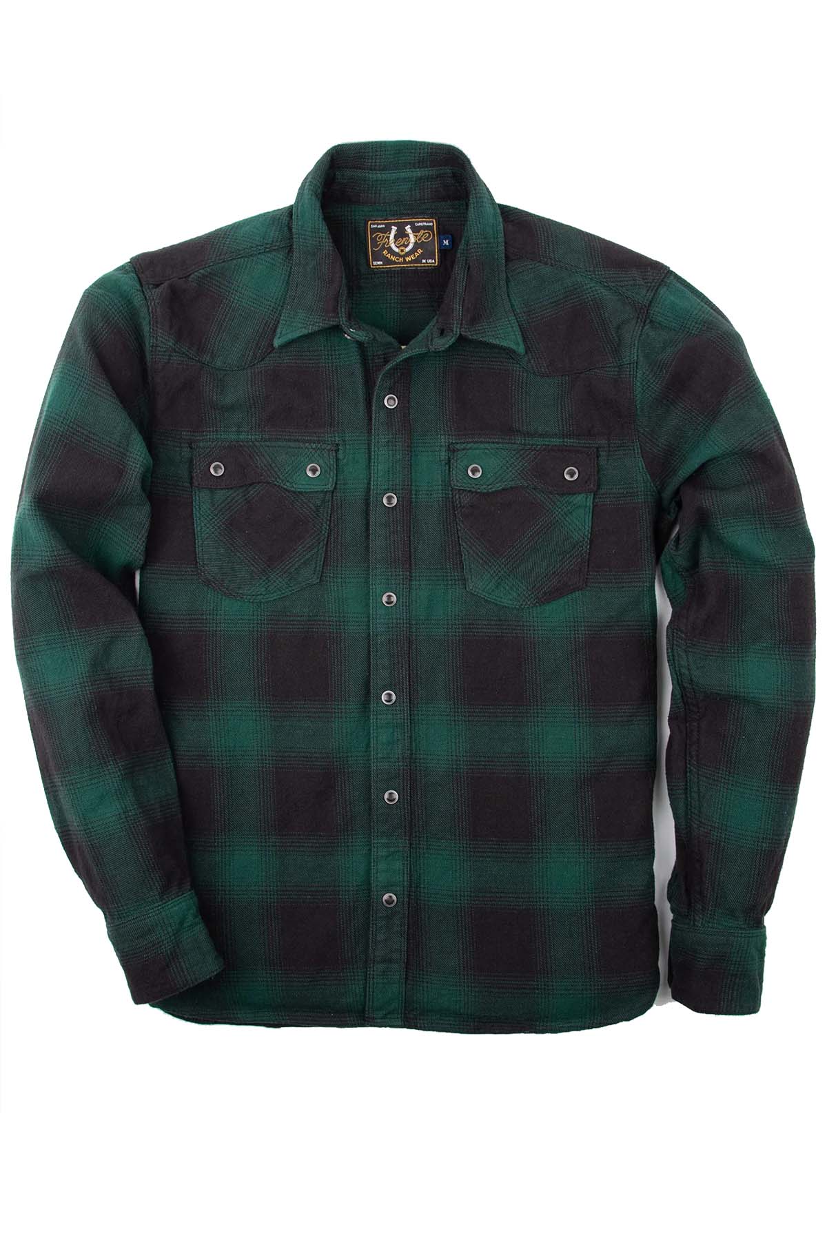 MODERN WESTERN SHIRT Olive Shadow Plaid