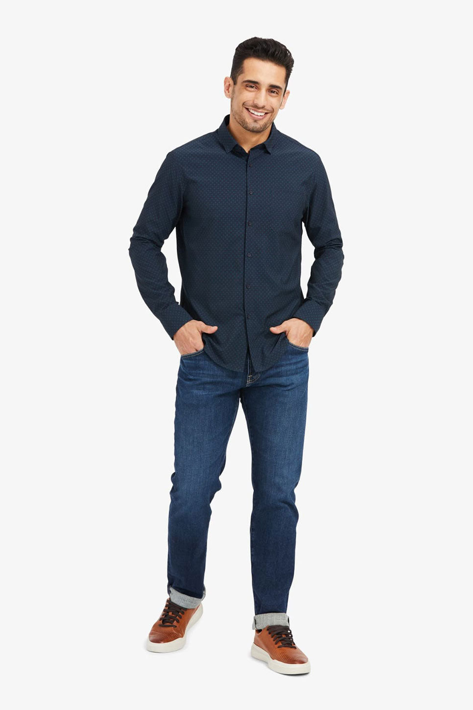 LEEWARD LS Green Navy Star Diamond