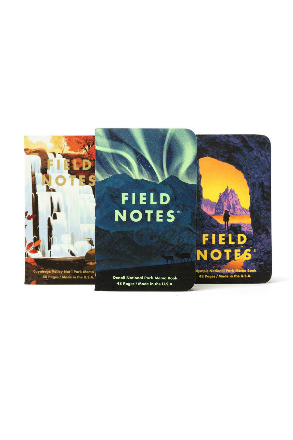 Field Notes - National Parks 3 Pack - Denali, Cuyahoga, Olympic