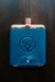 Whiskey Leatherworks - Revolvr Leather Flask - Marine Blue