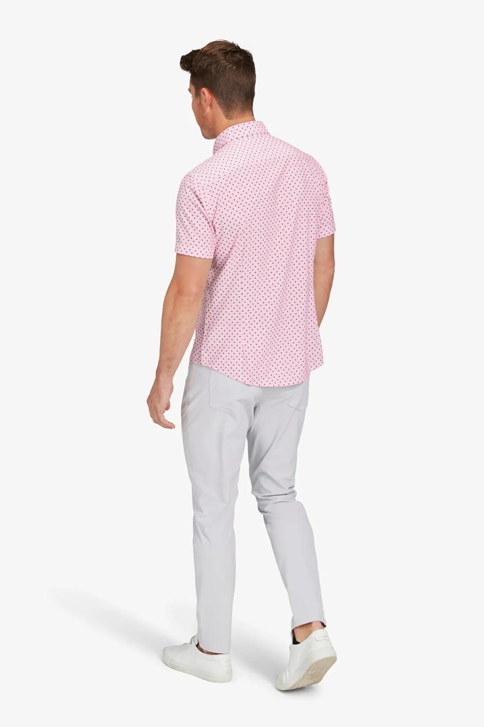LEEWARD SS Pink Foulard Print