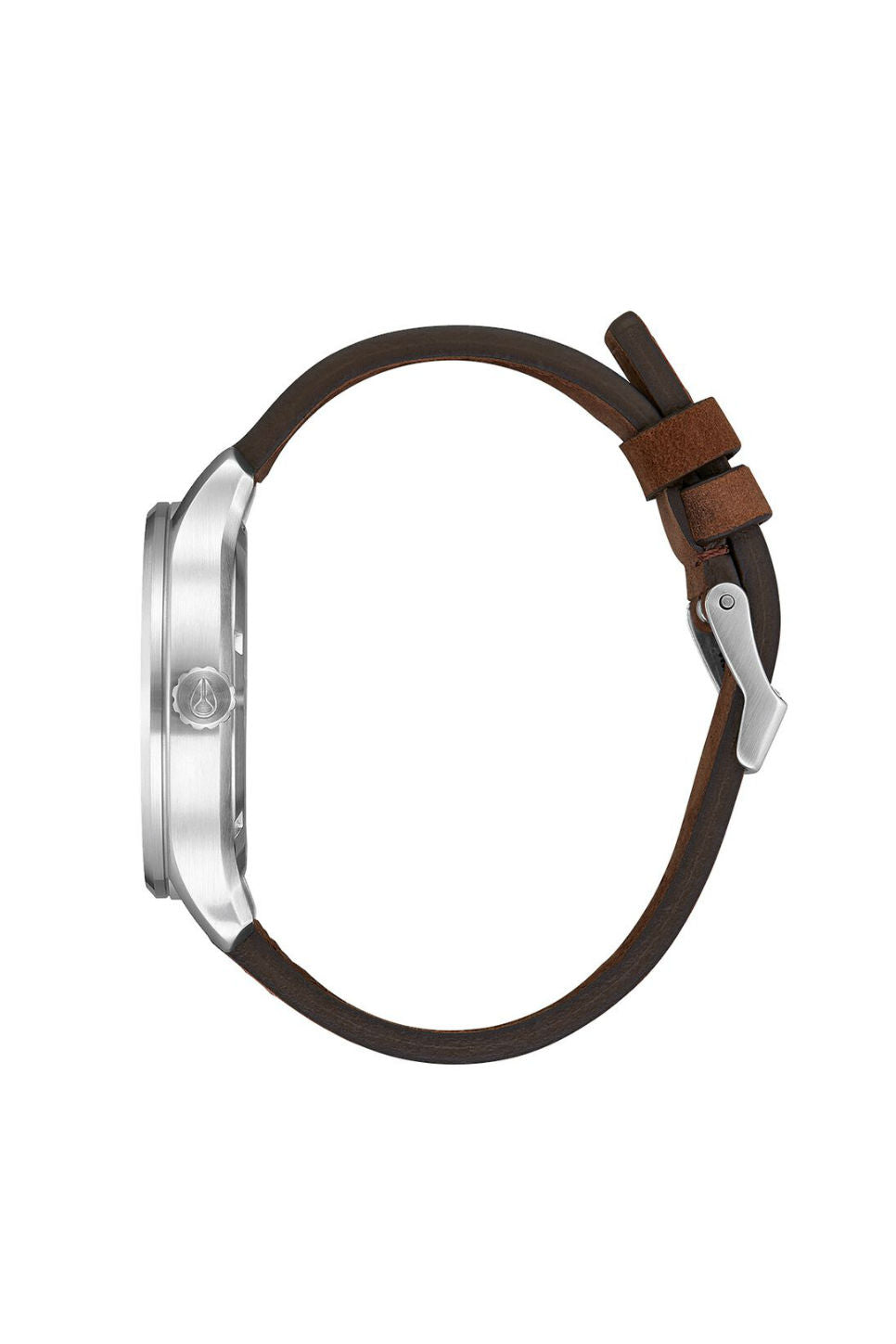 PATROL LEATHER WATCH - SILVER/BROWN