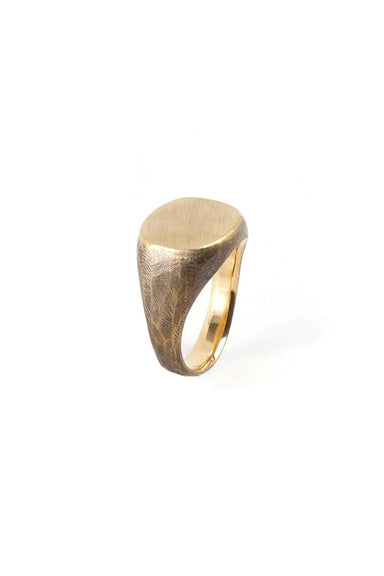 Studebaker Metals - Signet Ring - Brass Work Patina