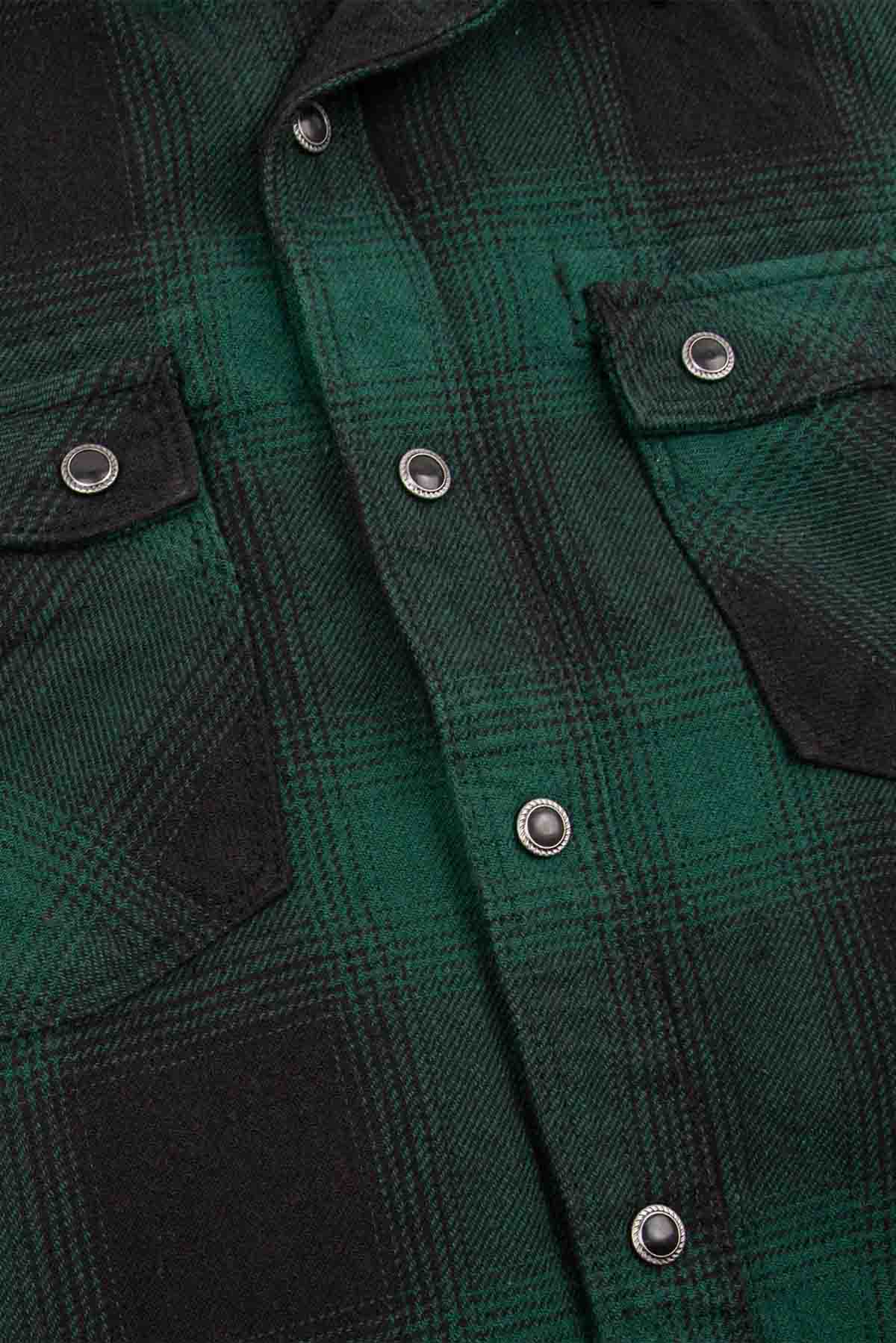 MODERN WESTERN SHIRT Olive Shadow Plaid