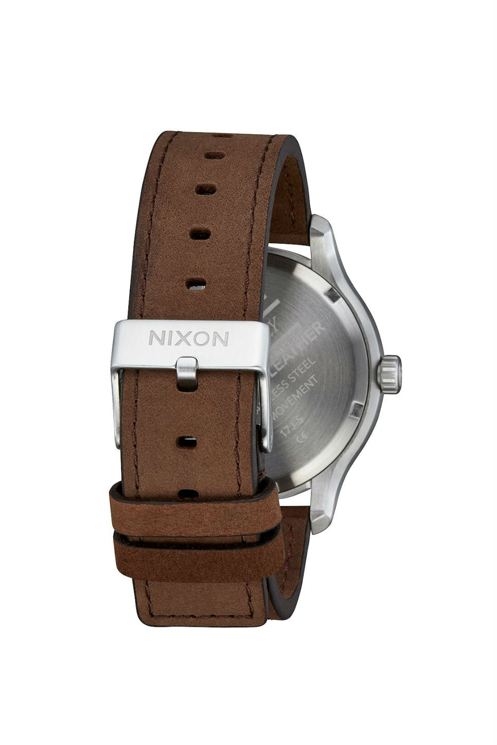 PATROL LEATHER WATCH - SILVER/BROWN