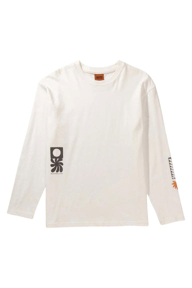 Rhythm - Crafted Vintage LS T-Shirt - Vintage White - Flatlay