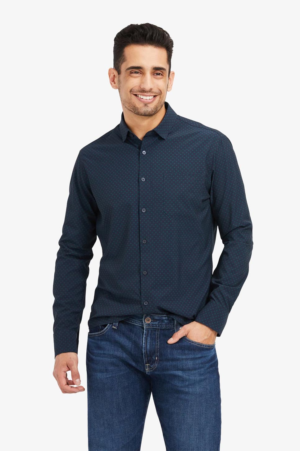 LEEWARD LS Green Navy Star Diamond
