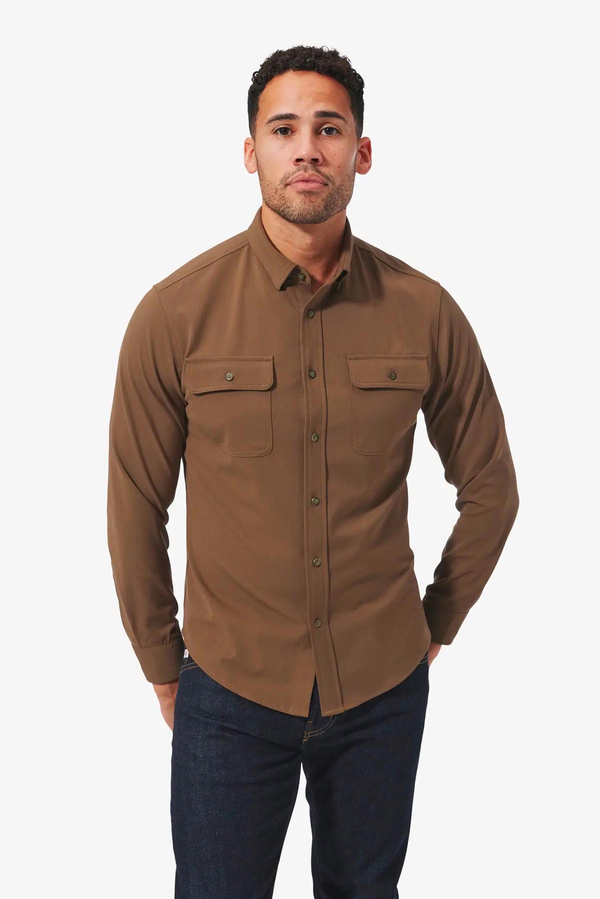 UPSTATE FLANNEL Olive Branch Solid