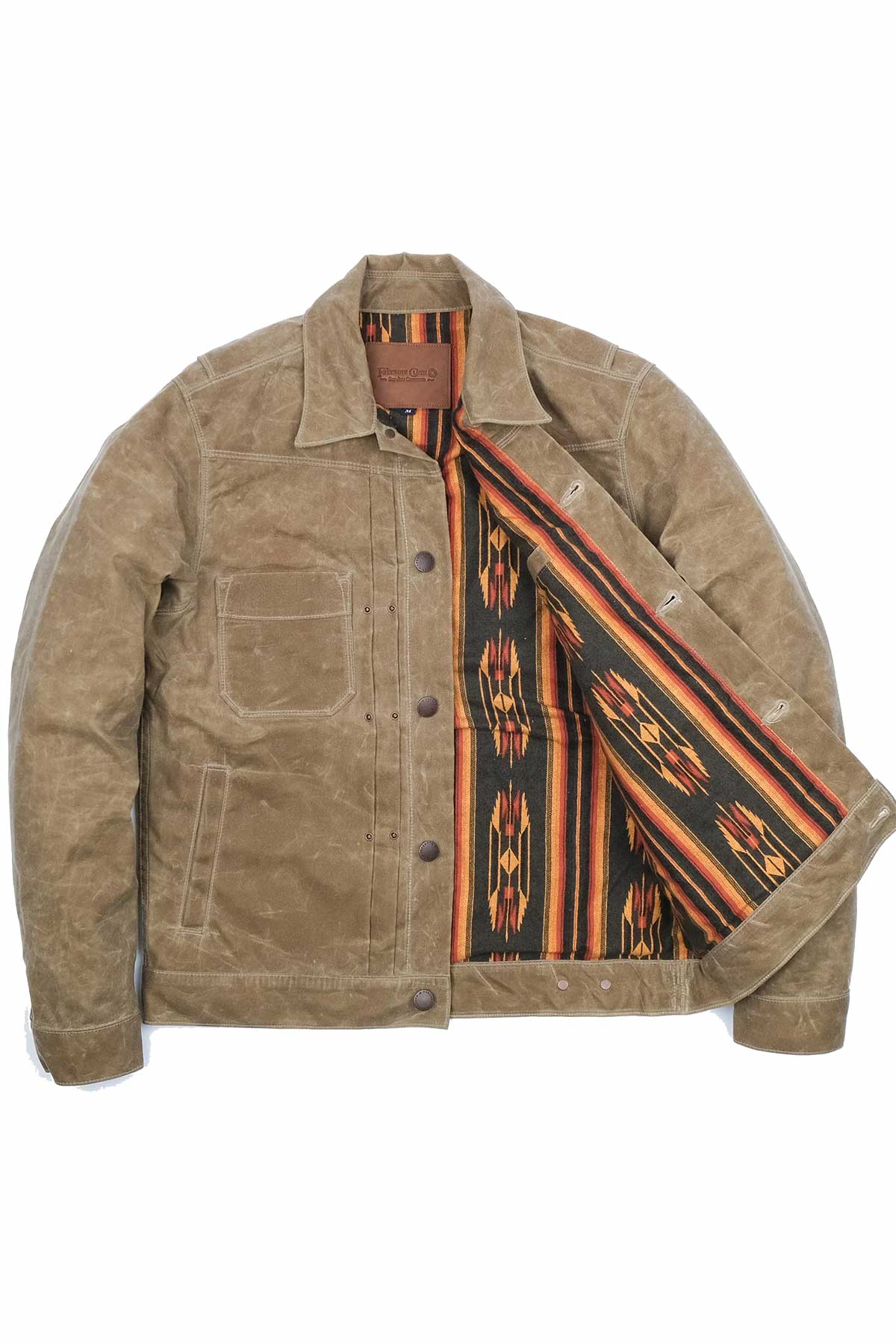 Freenote - Waxed Riders Jacket - Tobacco/Black - Inside